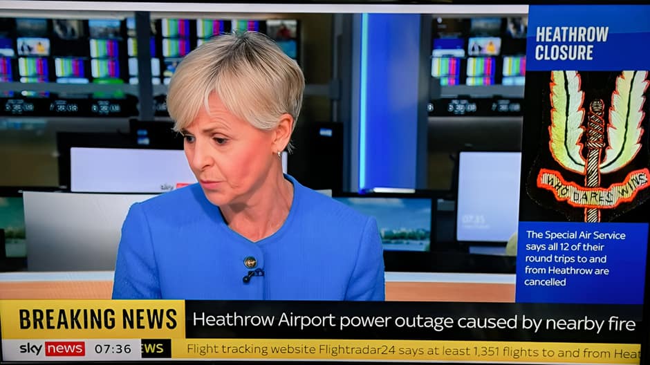 Sky Special Air Service ticker blunder